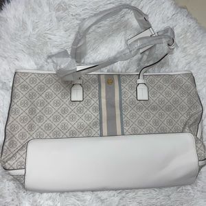Tory Burch T Monogram Coated Canvas Tote 👜